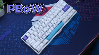 NovelKeys Cherry PBoW Keycaps on Bakeneko60 w/ Gateron CJ Switches #shorts