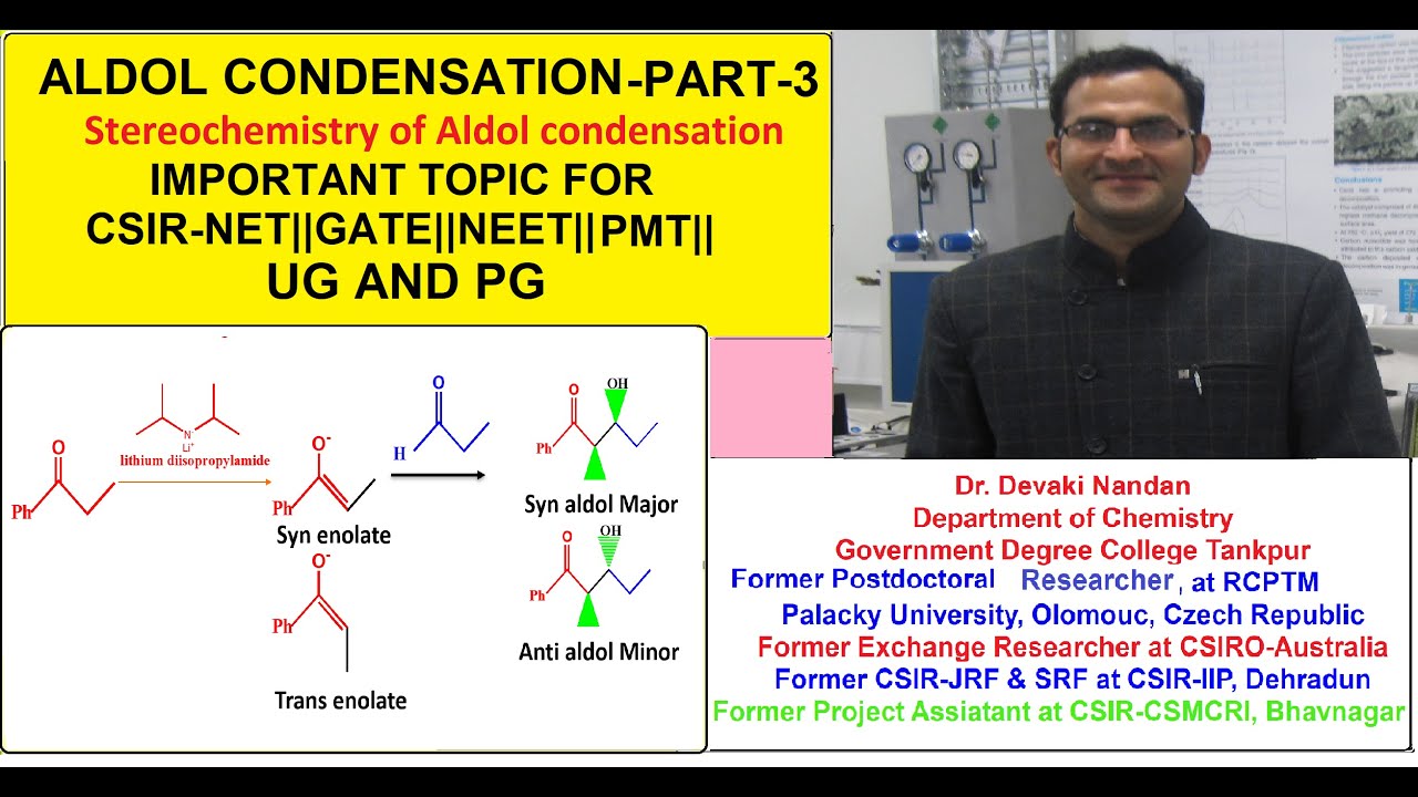 Aldol Condensation| Stereochemistry || Syn|Anti| product formation through chair transition state