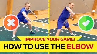 How to use the elbow in badminton  4 shots biomechanics