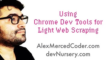 AM Coder - How to use the chrome dev tools for light web scraping