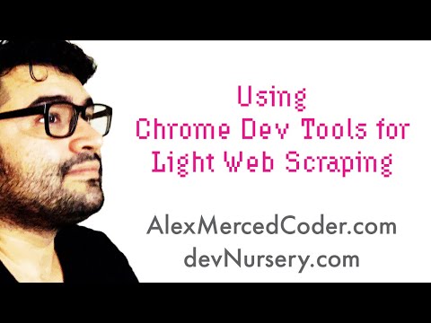AM Coder - How to use the chrome dev tools for light web scraping