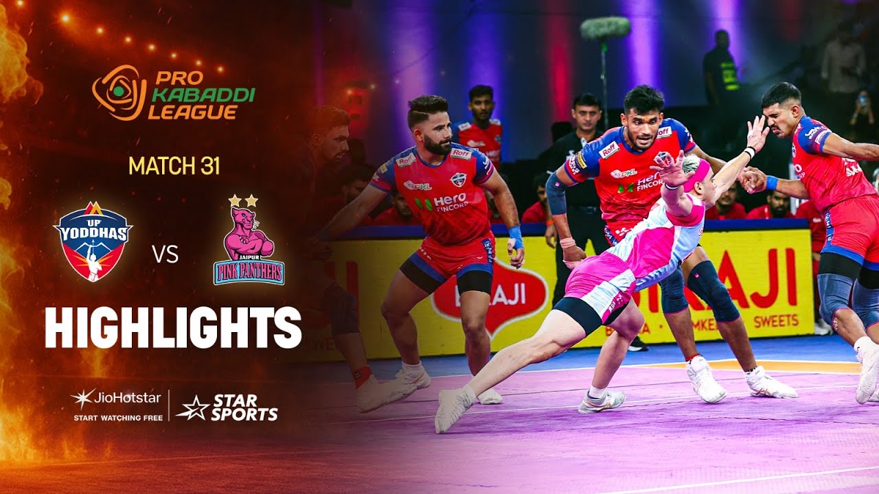 Jaipur Pink Panthers dominate UP Yoddhas 41–29 | HIGHLIGHTS | 