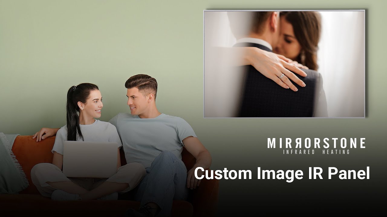 Custom Image Infrared Heating Panel - [Mirrorstone Heating] - YouTube