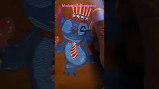 4th of July Stitch Face Paint #art #stitch #liloandstich #facepainting