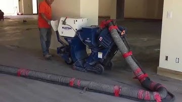 Shot Blasting Preparation for a metallic Floor