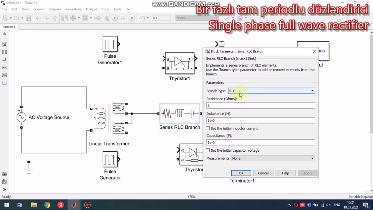Thyristor in MATLAB (SimPowerSystem, Simulink) - YouTube