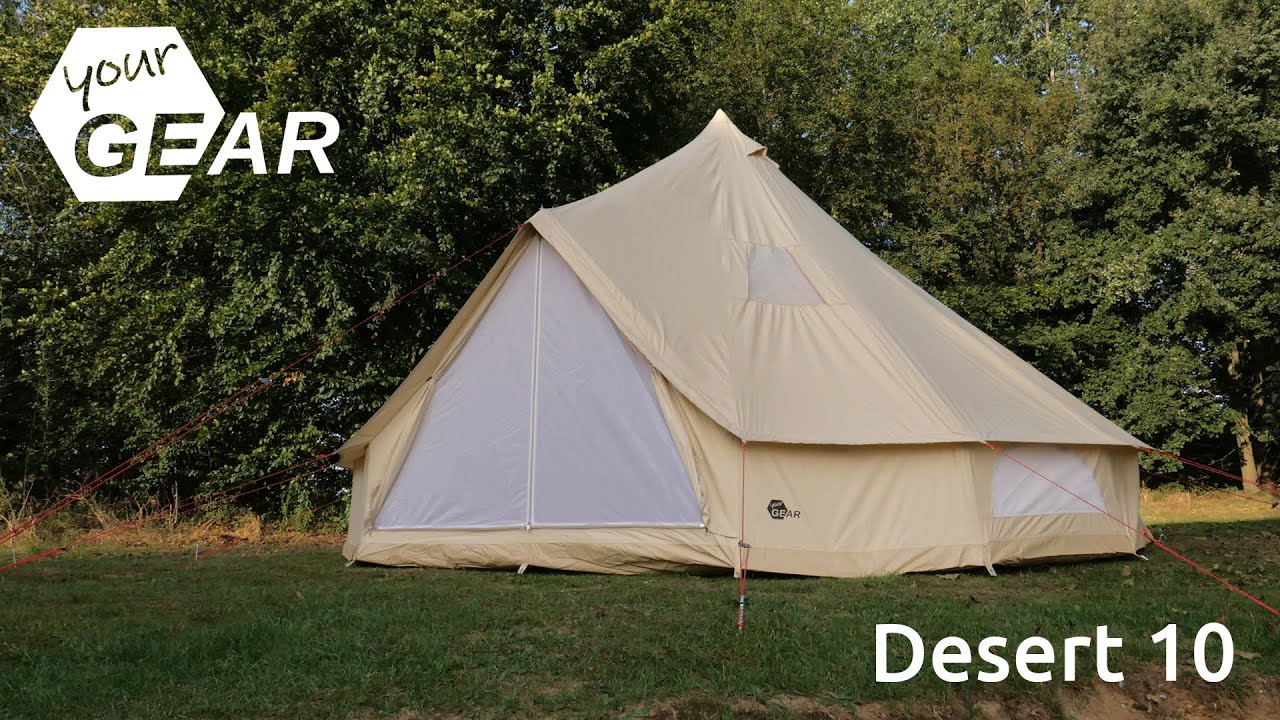 yourGEAR Desert 10 • Tipizelt • Familienzelt aus Baumwolle