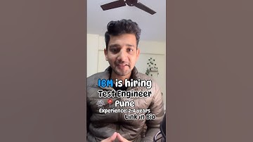 Test Engineer opening at IBM | Software Testing | Manual testing | Automation Testing |