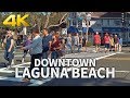 LAGUNA BEACH - Downtown Laguna Beach, Sunday Morning, Orange County, California, USA, Travel, 4K UHD