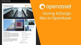 Storing InDesign Files In OpenAsset