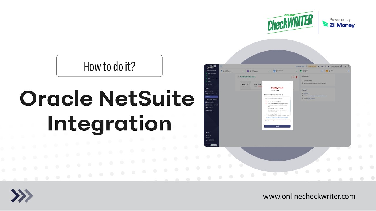 How to Integrate Oracle NetSuite with OnlineCheckWriter.com - Powered ...
