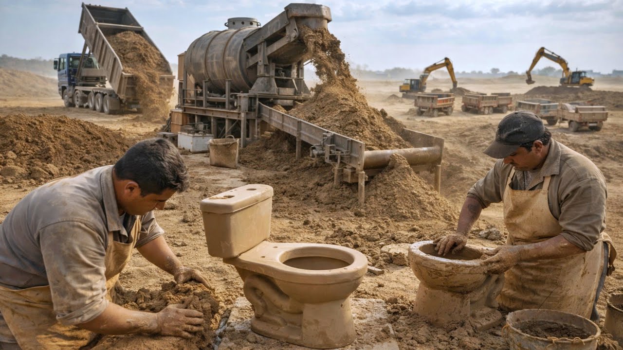 How Toilet Seats Are Made from Raw Earth