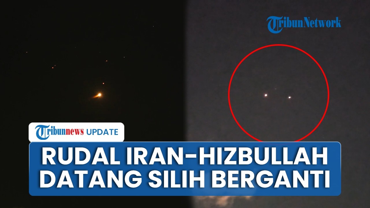 Warga Israel Tak Bisa Tenang, Rudal Iran dan Hizbullah Silih Berganti Hujani Langit Tel Aviv