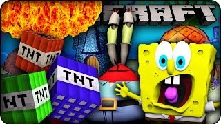 Minecraft Mods - TNT EXPLOSIONS ON BIKINI BOTTOM MAP! - Too Much TNT Mod Showcase screenshot 5