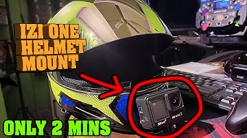 How to mount IZI One Action camera in helmet under 2 minutes