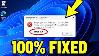 How To Fix OnlineFix64.dll Error Code 126