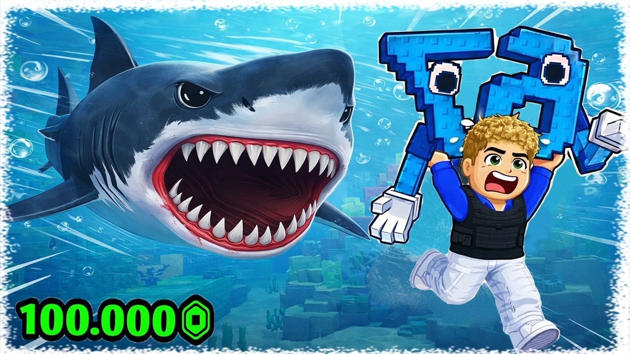 😱Су асты Патшасынан Брейнрот ұрлап кеттім | Акула жынданып кетті !