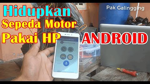 Cara Menyalakan Sepeda Motor dengan Pakai HP Android - Program Arduino