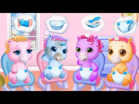 Fun Baby Pony Care Kids Game - Pony Sister Care, Horse Animal Dress Up Decoration Games For Babies