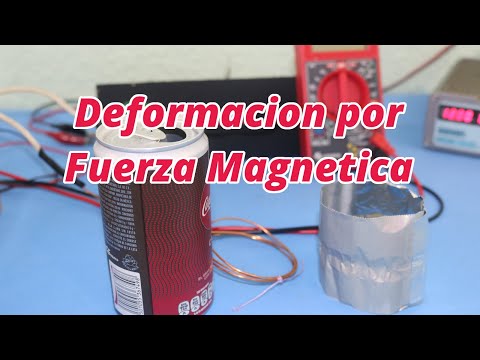 Experimentos con Banco de Capacitores de Alto Voltaje: Deformacion por Fuerza Magnetica