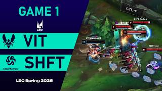 VIT vs SHFT – Game 1 |  LEC Spring 2026 | Team Vitality vs Shifters