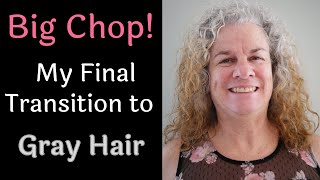 Big chop-Gray hair transition