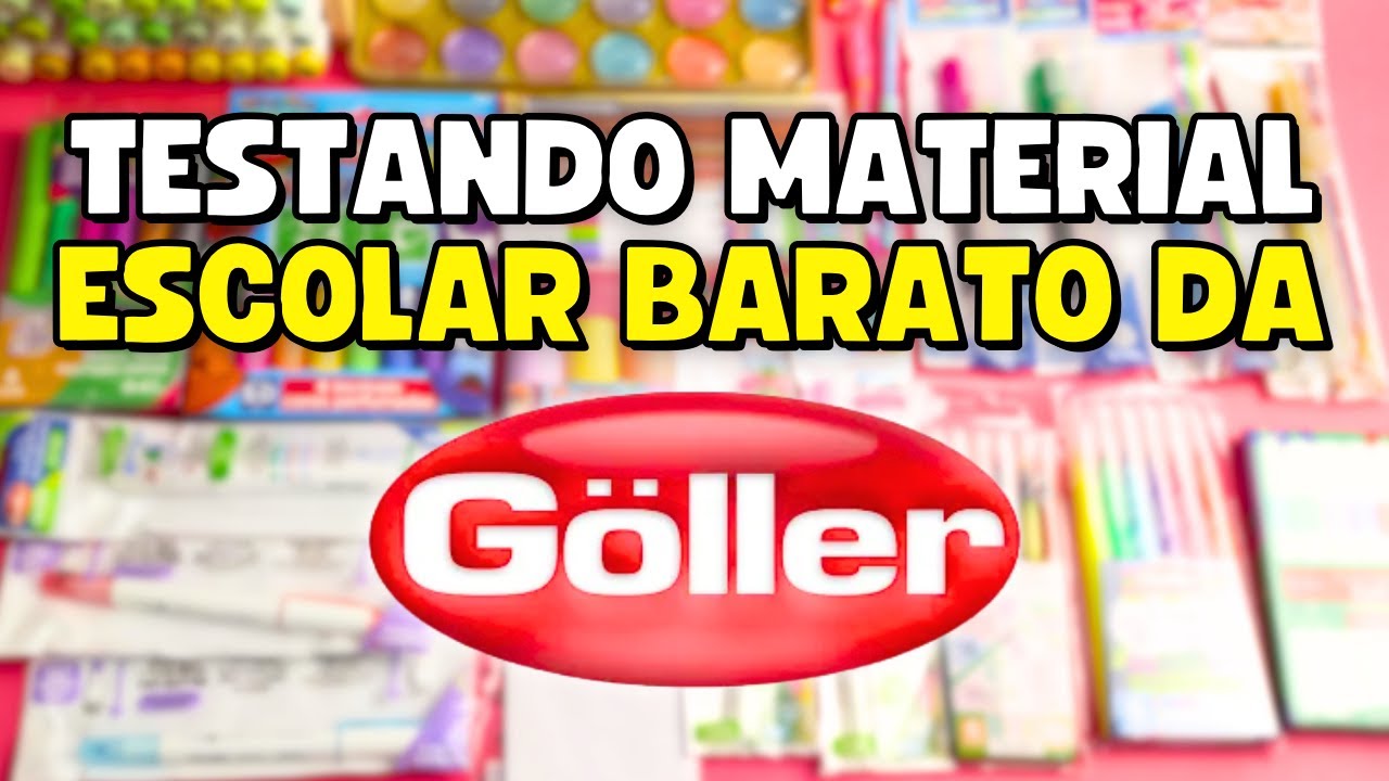 RECEBIDO DE MATERIAL ESCOLAR DA GÖLLER *Marca Barata Vale a Pena?