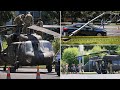 US Military Blackhawk Helicopter EMERGENCY LANDING in DOWNTOWN Bucharest (Romania)