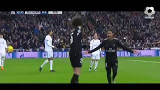 Rabiot goal 1.0 :Real Madrid vs Paris SG (Champions League - 1/8-finals)