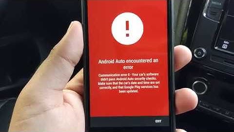 RCD 330G / RCD 340G Android Auto Communication Error 8 and possible workaround