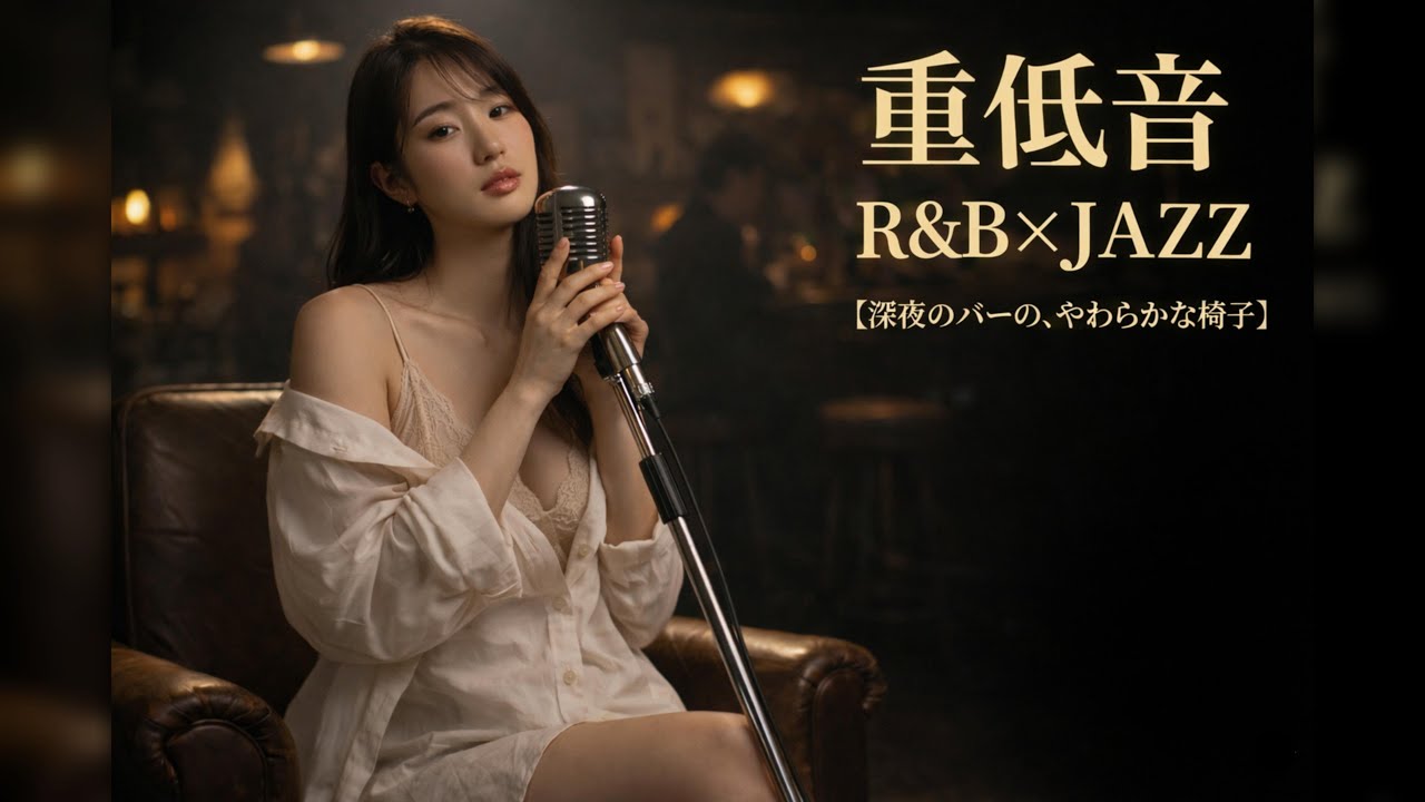 重低音 Lo-Fi R&B×JAZZ｜深夜バーの“柔らかい椅子”｜超スロー・ミニマル×Vinyl Crackle｜癒し作業用BGM