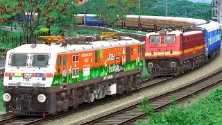 WAP7 RESCUE WAP4 UTKRISHT EXPRESS TRAIN | BUMPY RAILROAD | Train Simulator | Railwork | NTG GAMING screenshot 1