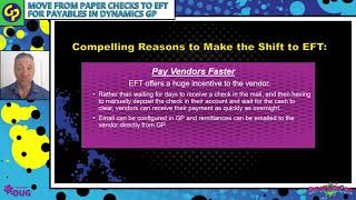 Tim McHale & Rick Rustad - Move from Paper Checks to EFT for Payables in Dynamics GP