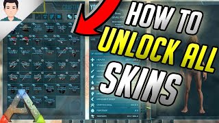 2022 Still Works Ark How To Unlock All Skins In 2 Seconds Ark Unlock All Skins Command