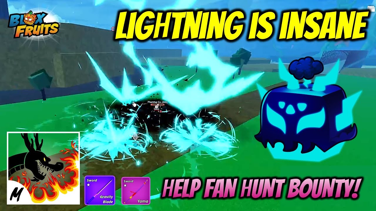 LIGHTNING COMBO HELP FANS HUNT BOUNTY!!!🔥💀 BLOX FRUITS