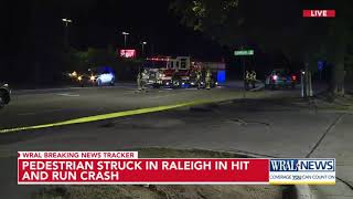 Pedestrian struck in Raleigh in hit-and-run crash