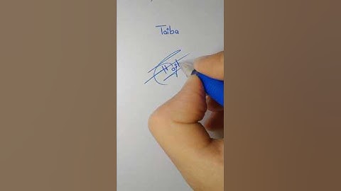 Create a Stunning Taiba Name Signature with Unique Handwriting Styles #sign #signature #how #name