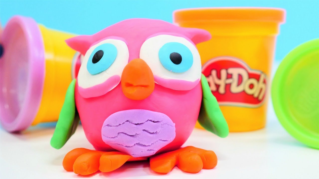 Play doh oyun hamuru ile  Baykuş Hophop. Hamur oyunları