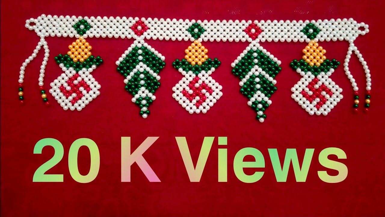 मोत्याचे तोरण beaded toran/Bandhanwar, Pearl toran 