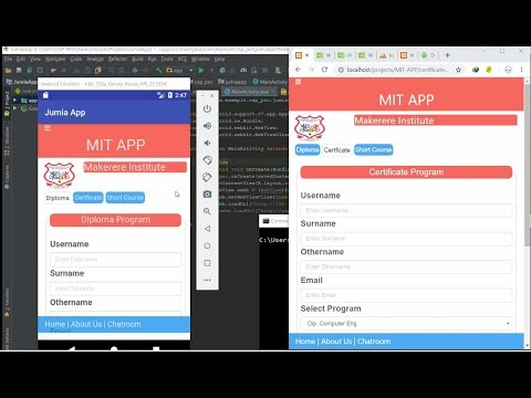 how to run android studio with xampp using ip address and lunch webview