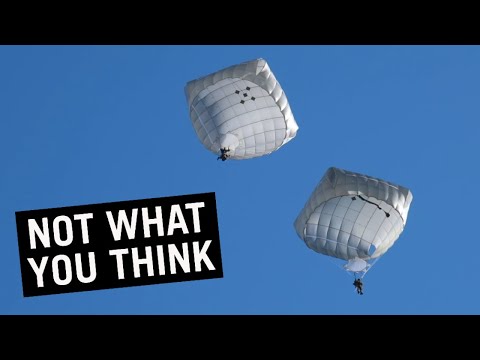 Video: How many lines does a paratrooper's parachute have? Description, device and types of parachutes