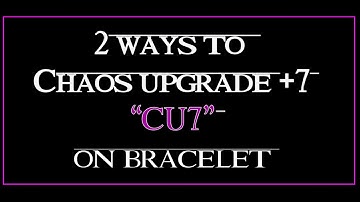 Cabal Online PH - 2 ways to Chaos Upgrade bracelet