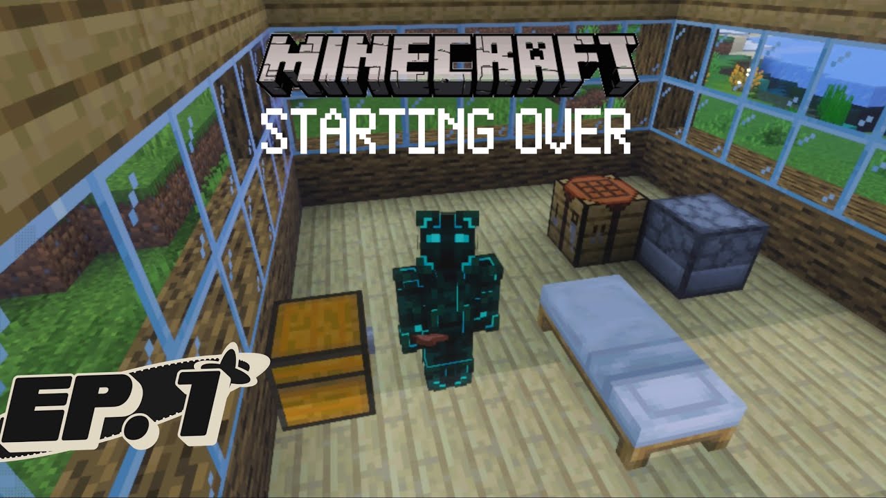 Minecraft Survival World Episode 1: Building a house