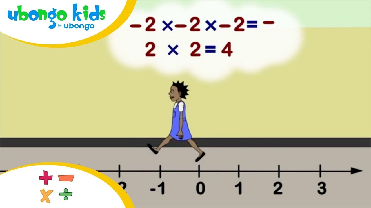 How to Multiply Positives and Negatives! | At School with Ubongo Kids | African Educational Cartoons