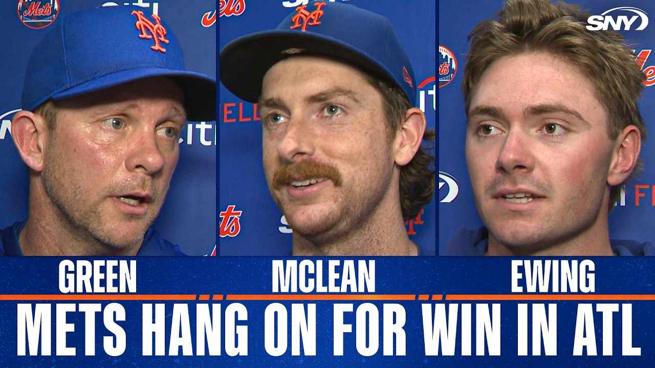 Andy Green, Nolan McLean, and A.J. Ewing talk after Mets survive in Atlanta
