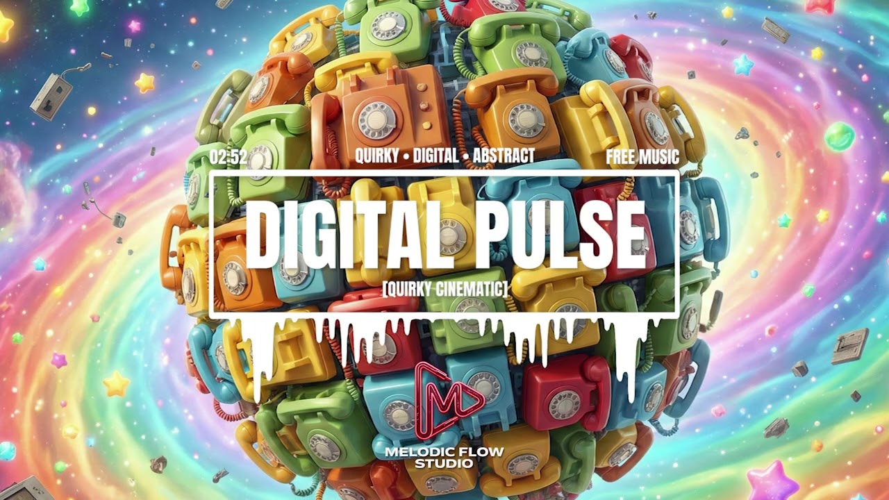 DIGITAL PULSE (No Copyright Music) Quirky Cinematic Glitch for Abstract Visuals