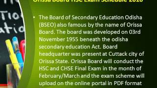 Odisha Board HSC Date Sheet 2016 bseodisha.nic.in Exam Schedule
