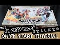 How to play  millennium blades with the cardboard stacker