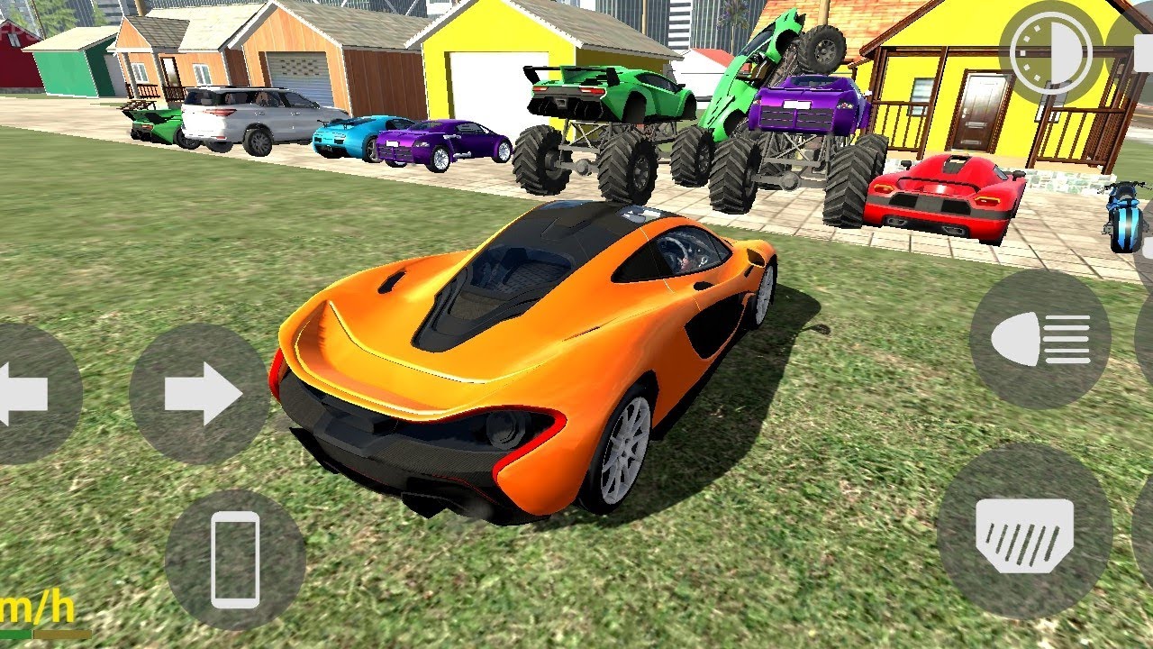 Driving running car 🚘 the road in the park