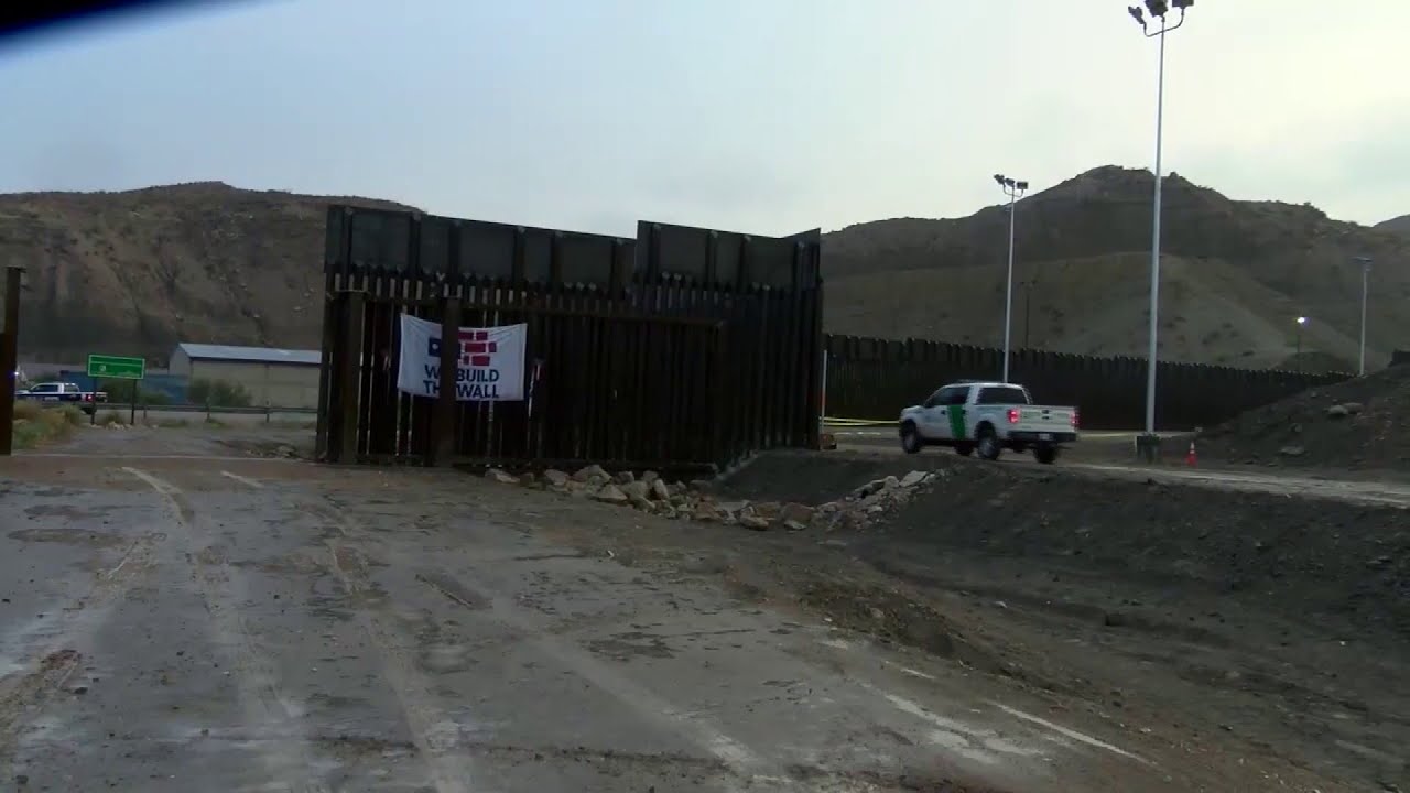 Officials force open private GoFundMe border wall gate YouTube